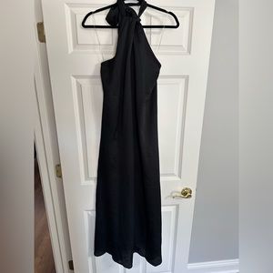 Vici black silk material dress